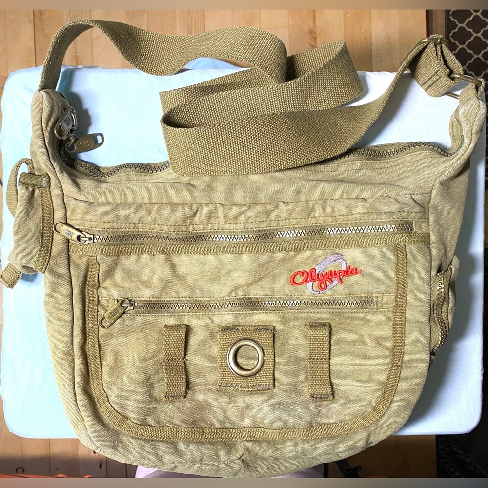 Olympia Green Multi-Pocket Bag